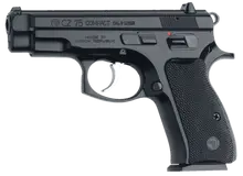 CZ-USA CZ 75 D PCR Compact 9MM Semi-Automatic Pistol with 3.75" Barrel, 10-Round Capacity, Black Finish, and Rubber Grip - CA Compliant (01194)