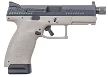 CZ USA P-10 Compact 9MM Luger 4.6" Urban Gray Polymer Grip Pistol with Black Nitride Slide - 15+1 Rounds
