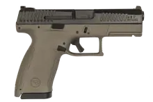 CZ USA P-10 C Compact 9MM Luger 4.02in Pistol - 10+1 Rounds - Flat Dark Earth Interchangeable Backstrap Grip