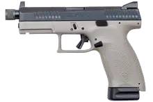 CZ P-10 C Compact 9mm 01534 Grey Polymer Grip, Night Sights, Suppressor Ready, Reversible Magazine Release, Striker Fired Pistol with Black Nitride Slide and Threaded Barrel