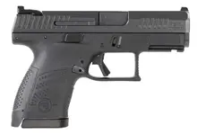 CZ P-10 S Sub-Compact 9MM Luger Semi-Auto Pistol, 3.5" Barrel, 10 Rounds, Black Polymer Frame, Nitride Slide, Fixed Sights, Interchangeable Backstrap Grip, Reverse Mag Release - 01560
