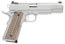 Dan Wesson Specialist 1911 Semi-Automatic Pistol, .45 ACP, 5" Stainless Steel Barrel, 8-Round, G10 Grips, Night Sights, Ambidextrous Safety, Light Rail - 01802