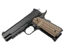 CZ-USA Dan Wesson Specialist Commander 9mm Luger 01895 with Brown VZ Operator II G10 Grip and Black Stainless Steel Slide
