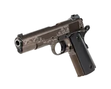 Dan Wesson Heirloom 2022 45 ACP Semi-Auto Handgun, 5" Barrel, 8-Round, Bronze PVD Finish, Engraved Frame, Black G10 Grips - 01937