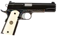 Dan Wesson Valor 01940 Single 5" 9mm Luger with Bone Grip and Color Case Hardened Steel Slide
