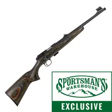 CZ USA 457 Scout 22LR 16" Laminate Bolt Action Rifle with Beechwood Laminate