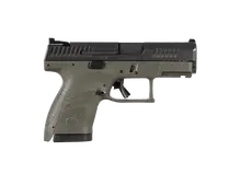 CZ-USA P-10 S 9MM OD Green, 3.5" Barrel, 12 Rounds, Polymer Frame, Nitride Slide, Fixed Sights, 3 Back Straps, Reversible Mag Catch - 89565