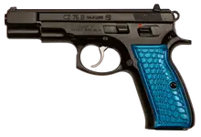 CZ 75 B 91133 9MM Luger Single/Double 4.60" Blue Anodized with Wicked Grip and Black Slide