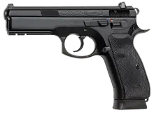 CZ 75 SP-01 9MM Luger 4.6in Black/Red Pistol with Henning Aluminum Grip - 22+1 Rounds