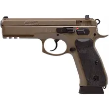 CZ 75 SP-01 9MM FDE NS with Rubber Grips and 18RD Capacity