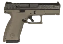 CZ P-10 Compact 9MM 15-Round with Luminescent Night Sights, Flat Dark Earth Frame & Black Slide