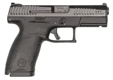 CZ-USA P-10 C Compact 9MM Semi-Automatic Pistol, 4.02" Barrel, 15 Rounds, Black Polymer Frame, Reversible Magazine Release - 91531