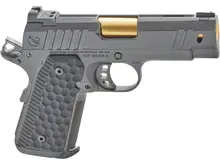 Nighthawk Custom Treasurer Boardroom Series Semi-Automatic Pistol 9mm Luger 3.8 Barrel 8-Round Gold Black