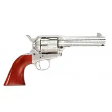 TAYLORS & COMPANY 1873 Cattleman Floral Engraved Taylor Tuned .357 Mag 4.75in 6rd White Revolver with Walnut Grips (550928DE)