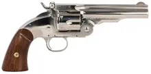 Taylor's & Company Schofield 2nd Model .45 LC 5" Barrel Nickel-Plated Top Break 6-Rounds Revolver
