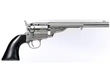 Taylor's & Co Cavalier .38SP Revolver with 7.5" Nickel Barrel and Black Grip