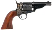 Taylor's & Company Hickok Open-Top .45 Colt 3.5" Barrel 6-Round Revolver with Case Hardened Steel Frame and Walnut Army Size Grip