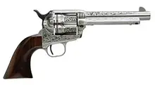Taylor's & Company 1873 Cattleman .45 Colt Stainless Revolver, 4.75" Barrel, 6 Rounds, Photo Engraved