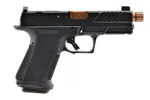 Shadow Systems MR920 Combat 9mm, Optic-Ready, Semi-Automatic Pistol with 4.5" Bronze Threaded Barrel, 15-Round Capacity, Black