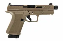 Shadow Systems MR920 Elite 9mm Pistol - Optic Ready, Threaded Barrel, FDE Frame, Elite Slide, 15-Round Capacity