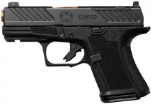 Shadow Systems CR920 Combat Optic Ready 9mm Luger Sub-Compact Pistol with Fluted Barrel and Night Sights - Black/Bronze
