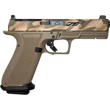 Shadow Systems DR920 Elite FDE 9mm Semi Automatic Pistol with Optic Cut/Unthreaded Camo Slide