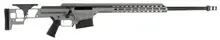 Barrett MRAD 18504 .338 Lapua Mag, 26" Fluted Barrel, Tungsten Gray Cerakote, 10+1 Rounds, Fixed with Adjustable Comb Stock, Bolt Action Rifle