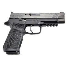 Wilson Combat P320 Full-Size 9mm Luger Pistol, 4.7" Black DLC Steel Barrel, 17+1 Rounds, Black Polymer Grip, Fiber Optic Front Sight