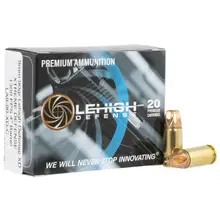 Lehigh Defense Xtreme Defense 9mm Luger 90gr XD FMT Ammo - 20 Rounds per Box