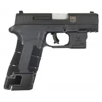 Diamondback DBAM29 Sub-Compact 9mm 3.5" Barrel Black Pistol with Viridian Laser and Holster, 17 Rounds