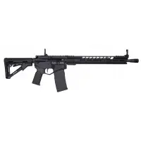 Diamondback Firearms DB15 5.56x45mm NATO 16" Black Gold AR Rifle with Adjustable Magpul CTR Stock and MBUS Sights - 30 Rounds