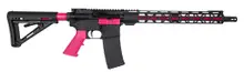 Diamondback DB15 5.56 NATO 16in Semi-Automatic Rifle - Black/Pink Special Edition