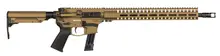 CMMG MK17 Resolute 300 9mm Luger 16.10" 21+1 Burnt Bronze Cerakote Receiver with 6 Position Ripstock Stock