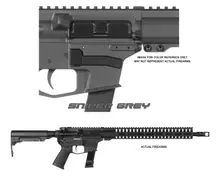 CMMG Resolute 300 MK17 9mm Luger Semi-Auto, 16.1" Barrel, 21+1 Rounds, Sniper Gray Cerakote Receiver, 6 Position Ripstock Stock