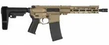 CMMG Banshee MK4 5.56mm 10.5" 30RD Pistol with Ripbrace in Coyote Tan