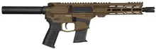 CMMG Banshee MK57 Pistol 5.7x28mm, 8" Barrel, 20 Rounds, Ripbrace, Midnight Bronze