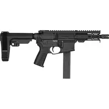 CMMG Banshee MK9 9MM 5" SMG Pistol with 32-Round Ripbrace, Armor Black