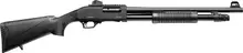 Four Peaks Coppola PA-1225 12 Gauge Pump Action Shotgun, 20" Barrel, 5+1 Rounds, Black Synthetic Stock