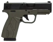 "BERSA BPCC 9MM Concealed Carry Pistol, 3.3" Barrel, OD Green Polymer Frame, 8-Round Capacity"
