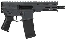 CMMG Dissent MK4 Semi-Automatic Pistol 5.7x28mm, 6.5" Barrel, 32 Rounds, Tungsten Gray Cerakote - 54AA847-TNG