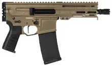 CMMG Dissent MK4 Semi-Automatic Pistol, .300 Blackout, 6.5" Barrel, 30 Rounds, Coyote Tan