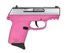 SCCY CPX-2 Gen 3 9mm 3.1" Barrel Stainless Slide Pink Polymer Grip Pistol - 10 Round Capacity