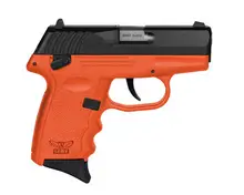 SCCY Industries CPX-4 .380 ACP, 2.96" Barrel, 10RD, Orange Polymer Frame, Black Slide, Manual Thumb Safety