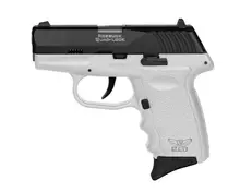 SCCY CPX-3TTWTG3 .380 ACP, 3.10" Barrel, White Polymer Grip, Stainless Steel Slide, No Safety, 10RD