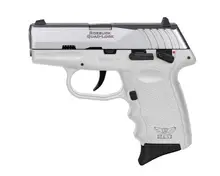 SCCY CPX-4 .380 ACP, White Polymer Grip, Stainless Steel Slide, 2.96" Barrel, Manual Thumb Safety, 10RD