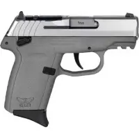 SCCY CPX-1 Gen 3 9MM Pistol - 10RD Stainless/ Sniper Gray with Safety, 3.1" Barrel, Picatinny Rail, Red Dot Ready