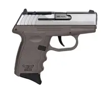 SCCY CPX-3 .380 ACP Pistol, 2.96" Barrel, 10 Rounds, Flat Dark Earth Polymer Grip, Stainless Steel Slide, Optics Ready