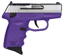 SCCY Industries CPX-4 RD .380 ACP Pistol, 2.96" Barrel, Purple Frame, Stainless Steel Slide, 10 Rounds