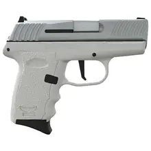 SCCY DVG-1 9MM Sub-Compact Pistol, Stainless Slide/White Frame, 3.1" Barrel, 10RD Magazine, Striker Fired, No External Safety, Red Dot Ready