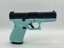 Glock Model 44 22LR, 4" BBL, Adjustable Sights, 10rd, Robin Egg Blue Frame
